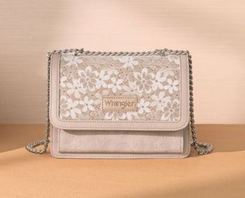 WG-HB-455-2365KH Wrangler Chic Lace Chain Shoulder Bag