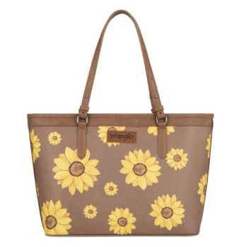 WG204-2002KHI Wrangler Sunflower Print Tote Bag