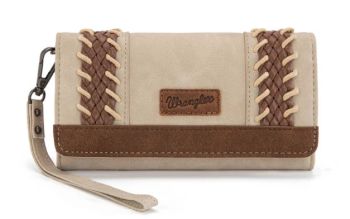 WG217-C018BG Wrangler Southwestern Print Wallet/Wristlet/Crossbody