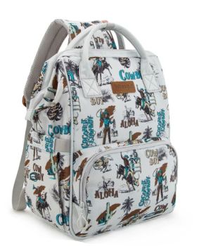 WG2204-91102BG Wrangler Aztec Printed Callie Backpack/Diaper Bag