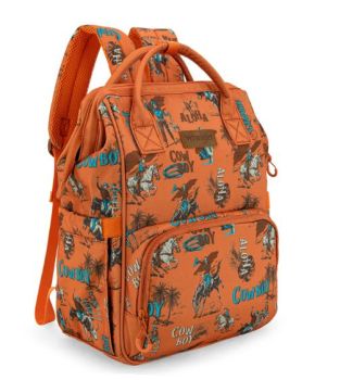 WG2204-91102BR Wrangler Aztec Printed Callie Backpack/Diaper Bag
