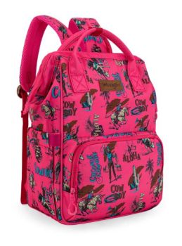 WG2204-91102DPK Wrangler Aztec Printed Callie Backpack/Diaper Bag