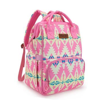 WG2204-91102PK Wrangler Aztec Printed Callie Backpack/Diaper Bag