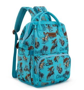 WG2204-91102TQ Wrangler Aztec Printed Callie Backpack/Diaper Bag