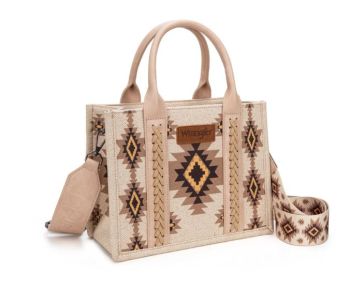 WG226-8120STN Wrangler Aztec Pattern Dual Sided Print -Tote/Crossbody