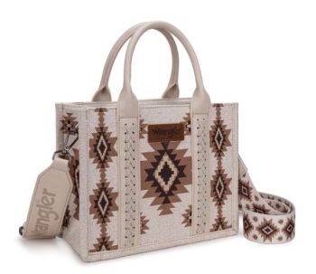 WG226-8120SBG Wrangler Aztec Pattern Dual Sided Print -Tote/Crossbody