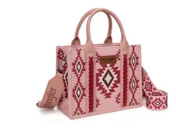 WG226-8120SPK Wrangler Aztec Pattern Dual Sided Print -Tote/Crossbody