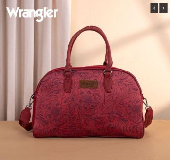 WG277-5110BD Wrangler Vintage Floral Printed Duffle Bag