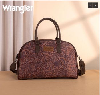 WG277-5110CF Wrangler Vintage Floral Printed Duffle Bag