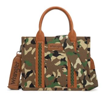 WG286-8120SGN Wrangler Camo Print Concealed Carry Tote/Crossbody