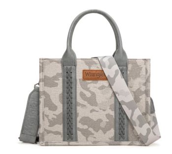 WG286-8120SGY Wrangler Camo Print Concealed Carry Tote/Crossbody