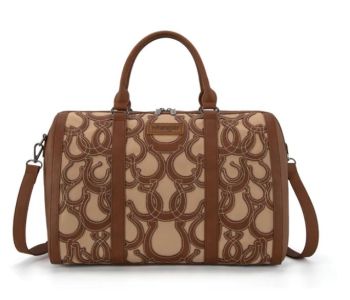 WG292-5110BR Wrangler Horseshoe Cutout Duffle