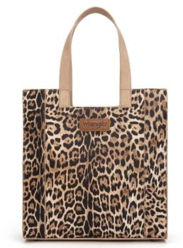 WG296-8900TN Wrangler Leopard Print Tote Bag
