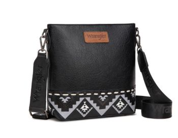 WG297G-8360BK Wrangler Aztec Print Crossbody Bag