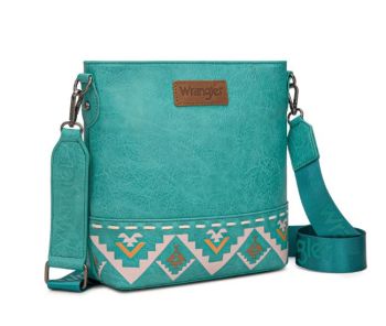 WG297G-8360TQ Wrangler Aztec Print Crossbody Bag