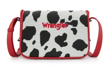 WG301-1833RD Wrangler Cow Print Crossbody