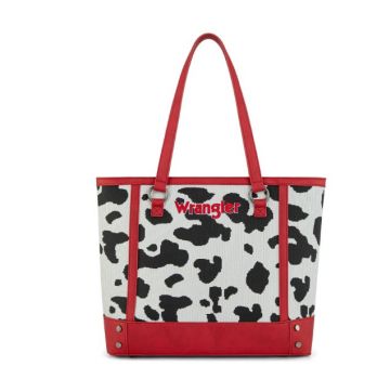 WG301-2002RD Wrangler Cow Print Tote