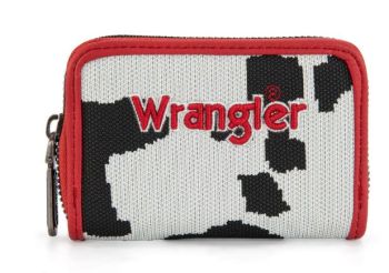 WG301-W083RD Wrangler Cow Print Small Wallet