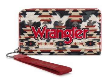 WG302-W006RD Wrangler Aztec Print Wallet