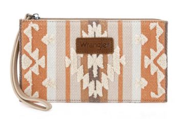 WG313-181TN Wrangler Sherpa Aztec Canvas Clutch