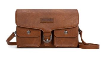 WG320-209BR Wrangler Vintage-Inspired Crossbody Bag