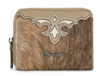 WG322-W088KH Wrangler Genuine Hair-On Cowhide Zip-Around WalleT