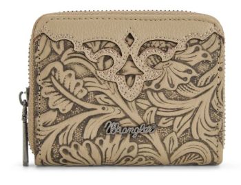 WG322-W089KH Wrangler Tooled Zip-Around Wallet