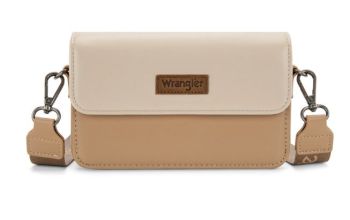 WG329-206KH  Wrangler Dual Tone Small Crossbody Wallet