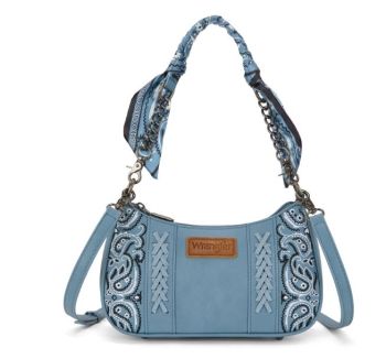 WG331-818 JN  Wrangler Bandana Paisley Print Shoulder Bag/ Crossbody