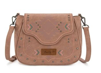 WG333-2003PK Wrangler Aztec Saddle Crossbody Bag