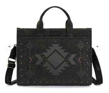 WG333-8119BK Wrangler Aztec Tote Bag