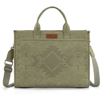 WG333-8119GN Wrangler Aztec Tote Bag