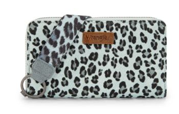WG366-W006JN Wrangler Leopard Print Wallet/Wristlet