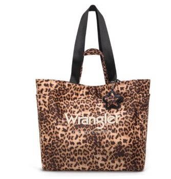 WG433-8317LP Wrangler Leopard Print Large Tote