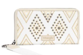 WG435-W006BG Wrangler Aztec Studded Wallet/Wristlet