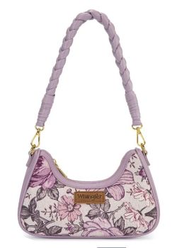 WG438-818LLP Wrangler Floral Print Braided Hobo Bag