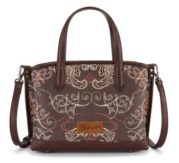 WG443-8015CF Wrangler Scroll Print Satchel Bag 