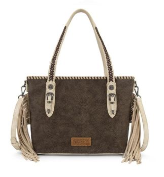 WG454-2002CF Wrangler Braided Tassel Tote Bag 