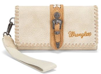 WG454-W018TN Wrangler Western Buckle RFID Wallet