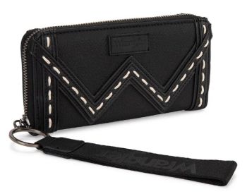 WG456-W130BK Wrangler Western Chevron Contrast Stitch RFID Walle