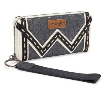 WG456-W130DJN Wrangler Western Chevron Contrast Stitch RFID WalleT