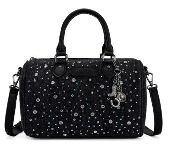 WG458-51102BK Wrangler Western Rhinestone Denim Boston Bag/Crossbody 