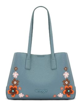 WG482-8130JN Wrangler Floral Accent Tote Shoulder Bag