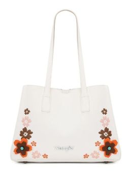 WG482-8130WT Wrangler Floral Accent Tote Shoulder Bag