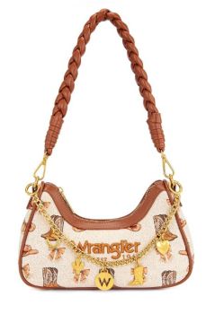 WG524-8182TN Wrangler Western Print Cowgirl Shoulder Bag
