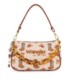 WG524-8633TN Wrangler Western Print Cowgirl Shoulder Bag