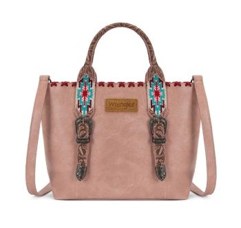 WG529-2002PK Wrangler Western Embroidery Tote Bag
