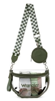 WG-HB-656-258-GN Wrangler Clear Crossbody Bag Set