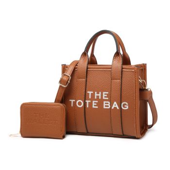 BC4937 BR DESIGNER TOTE BAG WITH WALLET