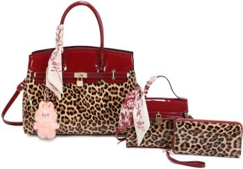 LP25004-T3 WN PATTERN LEP DESIGNER BAG EITH WALLET